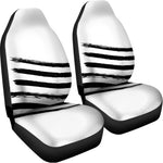 White And Black American Flag Print Universal Fit Car Seat Covers