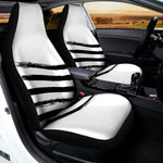 White And Black American Flag Print Universal Fit Car Seat Covers