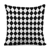 White And Black Argyle Pattern Print Pillow Cover