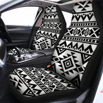 White And Black Aztec Pattern Print Universal Fit Car Seat Covers