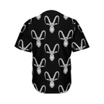 White And Black Capricorn Sign Print Men's Baseball Jersey