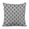 White And Black Damask Pattern Print Pillow Cover