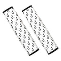 White And Black Fishing Hooks Print Car Seat Belt Covers