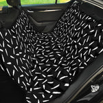 White And Black Gun Bullet Pattern Print Pet Car Back Seat Cover