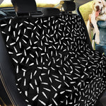 White And Black Gun Bullet Pattern Print Pet Car Back Seat Cover