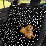 White And Black Gun Bullet Pattern Print Pet Car Back Seat Cover