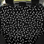 White And Black Gun Bullet Pattern Print Pet Car Back Seat Cover