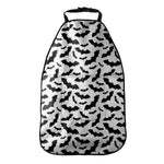 White And Black Halloween Bat Print Car Seat Organizers