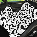 White And Black Halloween Bat Print Pet Car Back Seat Cover