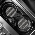 White And Black Knitted Pattern Print Car Coasters