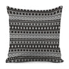 White And Black Knitted Pattern Print Pillow Cover