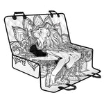 White And Black Leo Sign Print Pet Car Back Seat Cover