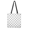 White And Black Lightning Pattern Print Tote Bag