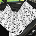 White And Black Mantis Pattern Print Pet Car Back Seat Cover