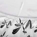 White And Black Mantis Pattern Print Sofa Cover