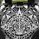 White And Black Maya Calendar Print Pet Car Back Seat Cover