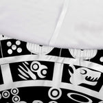 White And Black Maya Calendar Print Sofa Cover
