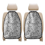 White And Black Music Note Pattern Print Car Seat Organizers