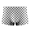 White And Black Polka Dot Pattern Print Men's Boxer Briefs