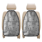 White And Black Spider Web Pattern Print Car Seat Organizers
