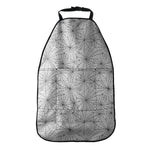 White And Black Spider Web Pattern Print Car Seat Organizers