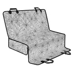 White And Black Spider Web Pattern Print Pet Car Back Seat Cover