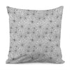 White And Black Spider Web Pattern Print Pillow Cover