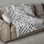 White And Black Spider Web Pattern Print Quilt