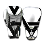 White And Black Star of David Print Boxing Gloves