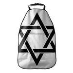 White And Black Star of David Print Car Seat Organizers