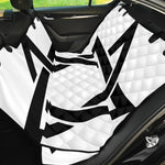 White And Black Star of David Print Pet Car Back Seat Cover