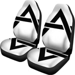 White And Black Star of David Print Universal Fit Car Seat Covers