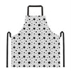 White And Black Star Pattern Print Apron