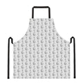 White And Black Stethoscope Print Apron