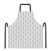 White And Black Stethoscope Print Apron