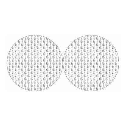 White And Black Stethoscope Print Car Coasters