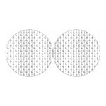 White And Black Stethoscope Print Car Coasters