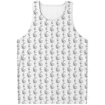 White And Black Stethoscope Print Men's Tank Top