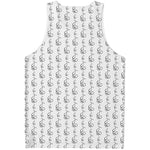 White And Black Stethoscope Print Men's Tank Top