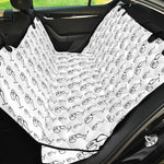 White And Black Stethoscope Print Pet Car Back Seat Cover