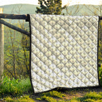 White And Black Stethoscope Print Quilt