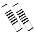 White And Black USA Flag Print Car Seat Belt Covers