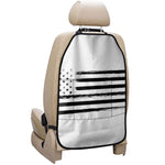 White And Black USA Flag Print Car Seat Organizers