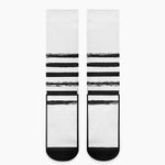 White And Black USA Flag Print Crew Socks