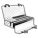 White And Black USA Flag Print Pet Car Back Seat Cover