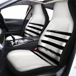 White And Black USA Flag Print Universal Fit Car Seat Covers