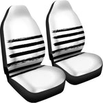 White And Black USA Flag Print Universal Fit Car Seat Covers