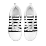 White And Black USA Flag Print White Sneakers