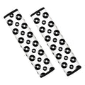 White And Black Vinyl Pattern Print Car Seat Belt Covers