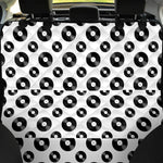 White And Black Vinyl Pattern Print Pet Car Back Seat Cover